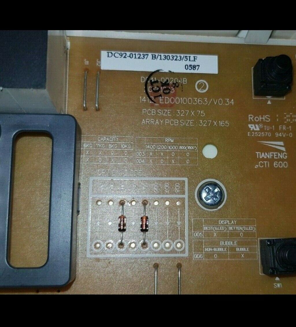 SAMSUNG WF60F4E0W0W WASHING MACHINE MODULE PCB DC92-01238B £15 REFUND