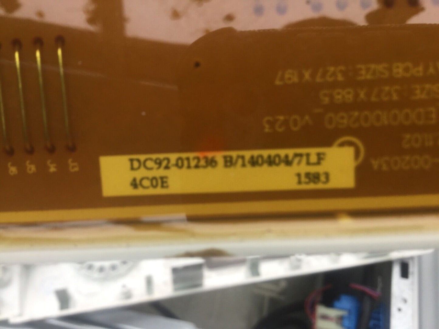 SAMSUNG WF70F5E5W4X WASHING MACHINE POWER & DISPLAY PCB DC92-01238G DC94-06278A £15 REFUND